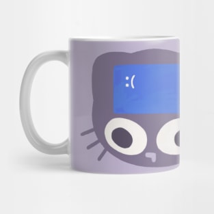 Blue Screen of Death Cat Mug